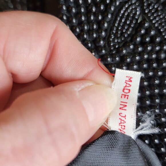 Vintage Midcentury Beaded Clutch Floral Evening Envelope Bag 30s-50s 7"x 4" - Picture 5 of 7